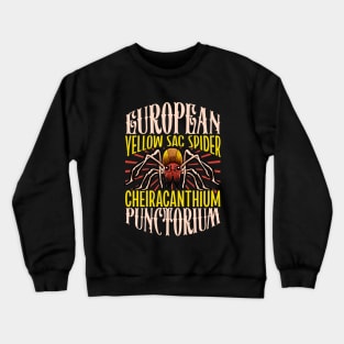 European Yellow Sac Spider Crewneck Sweatshirt